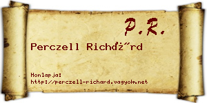 Perczell Richárd névjegykártya